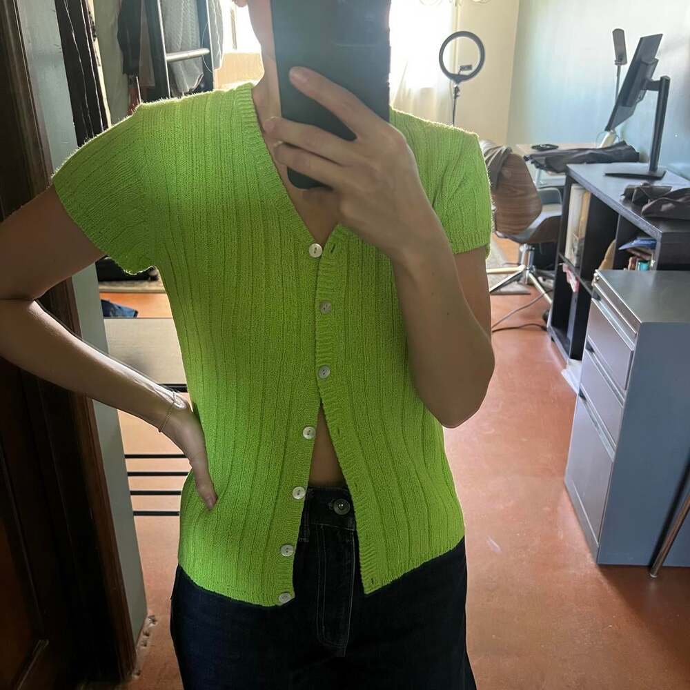 Women's Green Cardigan